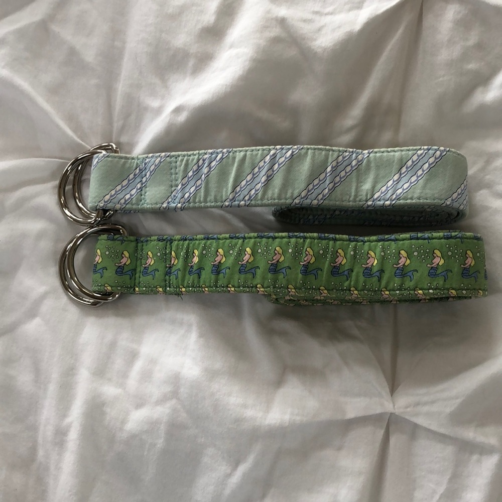 2 Vineyard Vines Belts. Rope and Mermaids. Size M